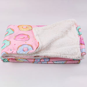 ผ้าห่มสัตว์เลี้ยงปรับแต่งได้ผ้าห่มสุนัขเชอร์ปานุ่มพิมพ์ลายเปล่าผ้าซับลิเมชันที่น่ารักสำหรับสุนัข - Product Image 2