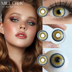 <span class=keywords><strong>Lentilles</strong></span> <span class=keywords><strong>de</strong></span> <span class=keywords><strong>contact</strong></span> souples colorées marron-vert, effet naturel, 14,2 mm, nouvelle collection, commande en gros, OEM, directement <span class=keywords><strong>de</strong></span> l'usine - Product Image 5