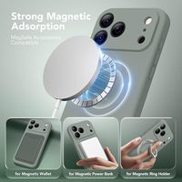 Étui de protection en silicone antichoc magnétique écologique multicolore de 6,3 pouces pour 17 Pro avec design personnalisable