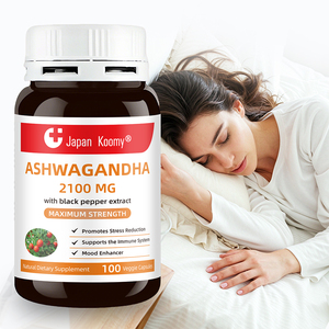 Complément alimentaire Shecome en marque privée, Ashwagandha avec du poivre noir en supplément pour favoriser le sommeil et améliorer l'humeur chez les adultes, capsules d'Ashwagandha - Product Image 1