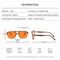 Sunray, dernières montures optiques personnalisées unisexes à la mode vintage en TR90 avec verres CR, bloquant 80%-100% de la lumière bleue, OEM&ODM