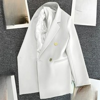 WY82102 Nouvelle Collection : Blazer Élégant Coréen pour Femme – Veste Décontractée Unie avec Manches Longues pour le Bureau et Tenue Extérieure