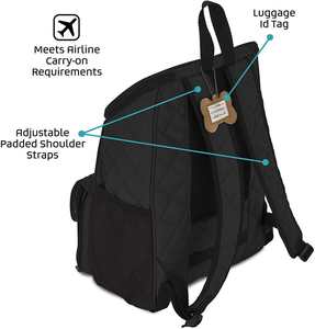 Gıda taşıyıcılar çanta ile köpek seyahat çantası silikon katlanabilir kaseler evcil hayvan sırt çantası tedavi köpek eğitim kılıfı - Product Image 3