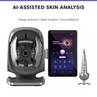 Analyseur d'image cutanée 36MP, machine d'analyse faciale à 8 spectres avec stockage de données cloud, gestion des clients, plus de 20 indicateurs et rapports