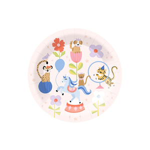 Platos de Papel para Fiesta DAMAI con Estampado de Animales, Juego de Vajilla Desechable para Fiesta de Cumpleaños Infantil, Platos con Temática de Circo - Product Image 5