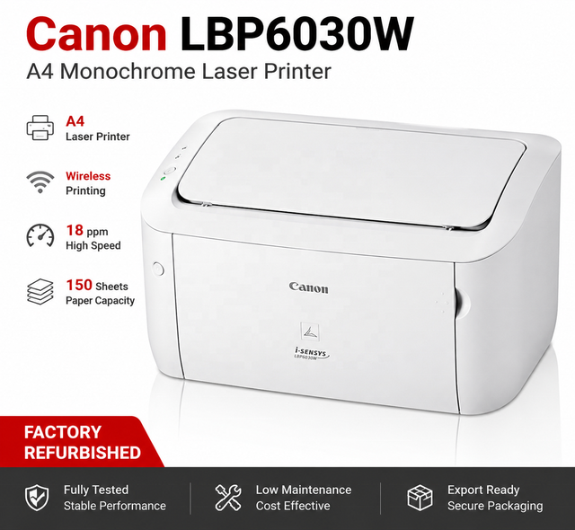 Refurbished A4 Monochrome Laser Printer Wireless Office Desktop Printer 6030W for Home School Business