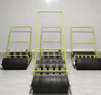 Semoir manuel à pousser à la main, machine à planter les légumes à 6 rangs pour la plantation d'oignons à la ferme et à domicile