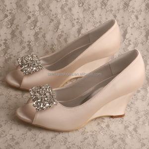 Scarpe <span class=keywords><strong>Nude</strong></span> tacchi alti zeppa donna - Product Image 1