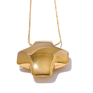 JINYOU3098 acciaio inossidabile <span class=keywords><strong>316L</strong></span> grossa collana a croce spessa ciondolo in metallo liscio lucido colletto impermeabile - Product Image 1