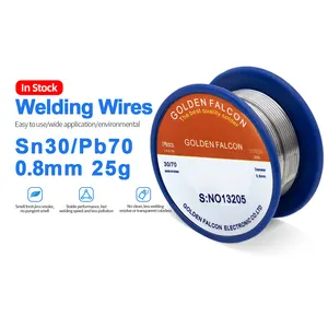 Fil à souder étain 30 70 0.8mm de diamètre 25g fil à souder fourré activé à la colophane Sn30/pb70