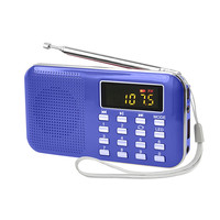 Radio FM Multifuncional Mini L-218 con Altavoz, Súper Recepción, Linterna LED, Carga USB-C, Soporte para Tarjeta de Memoria de Plástico