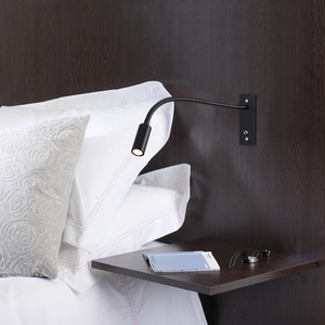 Moderne inbouw hotel- en villawandlamp voor naast het bed, 3W flexibele hoofdbordlamp, leeslamp, wandlamp voor de slaapkamer - Product Image 3