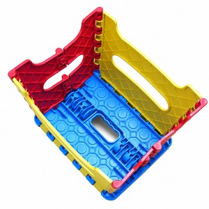 Tabouret pliant portable en plastique avec poignée, motif à pois, pour enfants et usage domestique - Product Image 3