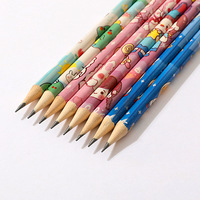 Lápiz HB de Dibujos Animados con Borrador, Material Escolar de Madera para Niños, Estudiantes de Primaria, Papelería para Escribir