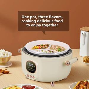 Hot Sale Household <strong>Electric</strong> <strong>Pressure</strong> <strong>Cooker</strong> 3 Flavor Separated Inner Pot Ceramic Glaze Non Stick Multi Cooking Modes - Product Image 4