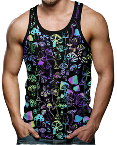 Custom Breathable Knitted Sporty Marathon <b>Singlet</b> <b>Mens</b> Tank Top Sleeveless 100% Polyester - Product Image 1