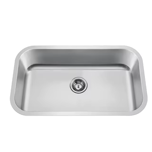Lavello da <span class=keywords><strong>cucina</strong></span> SBU3018 da incasso, in acciaio inox 201/304, spessore 18g, vasca singola, <span class=keywords><strong>design</strong></span> moderno - Product Image 4