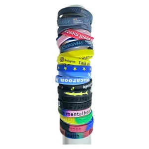 Bracelet En Silicone Personnalisable Silicone Qr Code Bracelet Baseball Wristband Printing Custom Silicone Bracelet Band