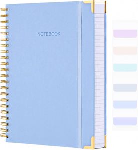สมุดโน้ตปกแข็งแบบสันห่วง ขนาด B5 8.5" x 11" 300 หน้า ลายเส้นใหญ่ ของขวัญสำหรับผู้หญิงและผู้ชาย - Product Image 1
