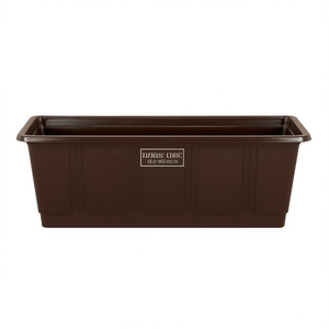 GELI Standard Flower <b>Box</b> 10 Pack Brown Rectangular <b>Planter</b> for Balcony Garden Use - Product Image 2