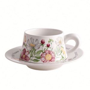 Service à thé personnalisé en porcelaine céramique motif tournesol vintage français, écologique, avec boîte cadeau haut de gamme pour le thé de l'après-midi, idéal pour les entreprises - Product Image 2