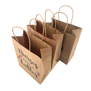 Bolsa de Papel Kraft Reciclado Personalizada con Asa para Regalos, Compras y Comida para Llevar, para Negocios, Fabricada con Máquina - Product Image 3