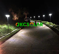 Contrôleur solaire MPPT pour batterie LiFePO4, lampadaire solaire de jardin LED étanche IP65 avec angle de faisceau de 360°