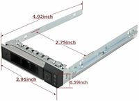 Nouveau plateau/caddy Hot Plug de 2,5 pouces uniquement avec vis (sans disque dur) DXD9H pour serveur Dell R440 R640 R740 R740xd