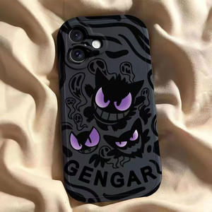 Alla moda simpatico cartone animato Anime Gengar custodia del telefono in Silicone morbido per iPhone 11 16 Pro Max Shell colorato comodo guscio del telefono <span class=keywords><strong>cellulare</strong></span> - Product Image 5