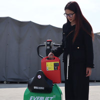 Transpalette électrique EVERLIFT HELI 1,5 tonne 2 tonnes 1500 kg 2000 kg avec batterie au lithium, équipement d'entrepôt