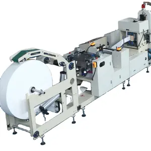 Color Print Kangaroo Pocket Type Table Napkin Tissue Folding Making Machine