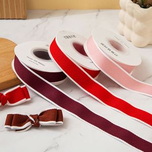Ruban chenille double face effiloché Zexiao 2,5 cm pour bouquets, emballages cadeaux, boîtes de pâtisserie, attaches pour plantes, style coréen, Noël, doux - Product Image 3