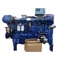 Moteur diesel marin Weichai WP13 pour bateau, moteur in-bord avec boîte de vitesses et transmission 400hp 430hp 450hp 500hp 550hp
