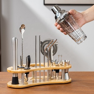 Ensemble de shakers à cocktail en acier inoxydable un ensemble complet d'outils de mélange de cocktails de bar pour un usage domestique - Product Image 3