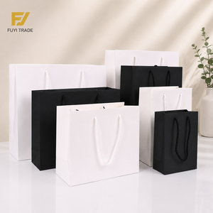 Kraft Paper Gift Bags with Handles Custom Logo Recycled Brown Paper Shopping Bags for Jewelry packing Retail <b>Display</b> - Product Image 4