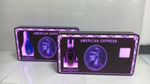 Sự kiện hộp đêm phát sáng ánh sáng rượu sâm banh chai dịch vụ AMEX dấu hiệu dẫn chai <span class=keywords><strong>glorifier</strong></span> thuyết trình - Product Image 4