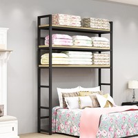 Étagère de présentation dorée pour articles de literie, support de présentation pour écharpes et draps, et étagères de rangement pour oreillers et housses de couette pour magasins de meubles