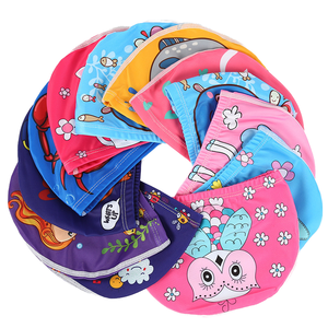 Bonnets <span class=keywords><strong>de</strong></span> <span class=keywords><strong>bain</strong></span> d'été pour enfants à haute élasticité Lovely Cartoon Style Nylon Latex Silicone Polyester Matériel Logo personnalisé pour bébé enfants - Product Image 4