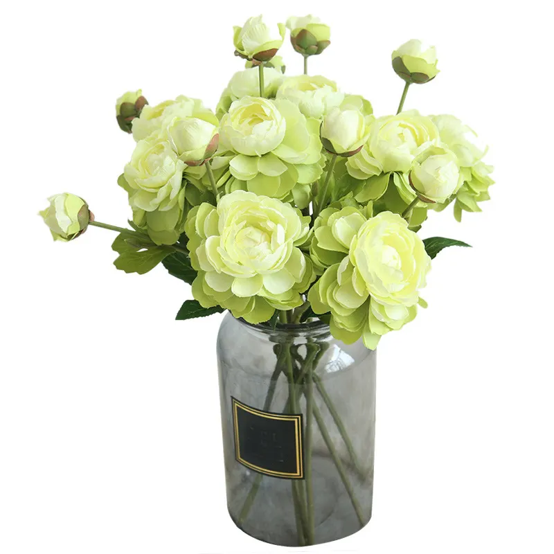14 inci Harga Murah mawar penjualan laris dua kepala berlian bunga buatan untuk dekorasi pernikahan