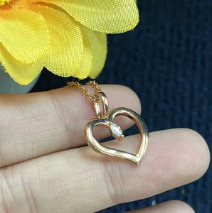 Ladies' 925 Silver Gold-plated love Pendant Necklace As a Gift for Girlfriends, Wives, <strong>Mothers</strong>, and <strong>Daughters</strong> Wholesale Jewelry - Product Image 3