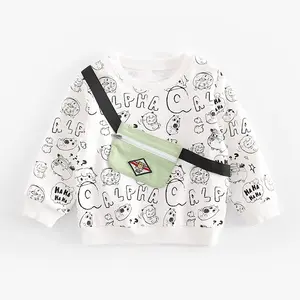Sweat à capuche et sweat-shirt pour bébé garçon, col ras du cou, nouvelle collection, vente en gros, 2022