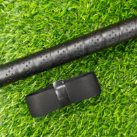 Cuir noir d'usine avec poignées de pagaie de pickleball absorbantes durables
