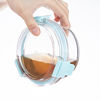 Boîte à lunch hermétique en verre, récipient alimentaire avec couvercles iqoo, livraison gratuite