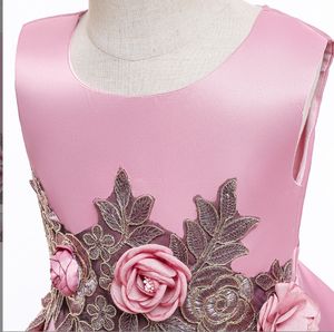 Le ragazze estive vestono il pizzo <span class=keywords><strong>Applique</strong></span> la ragazza del fiore abiti da festa <span class=keywords><strong>bambini</strong></span> 2-10 anni la principessa del matrimonio del vestito di compleanno modello nuovo - Product Image 4
