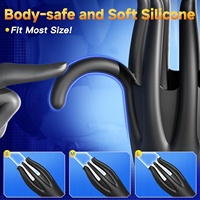 Vibrator für Männer mit 10 Vibrationsmodi & 360°-Training °   Umwickelbares Sexspielzeug zur Stimulation der Eichel und Brustwarzen, Stroker-Maschine Sexspielzeuge
