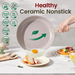 Juego de Utensilios de Cocina Antiadherentes de Cerámica de 19 Piezas con Mango Desmontable, Apto para Inducción, Lavavajillas y Horno - Product Image 4