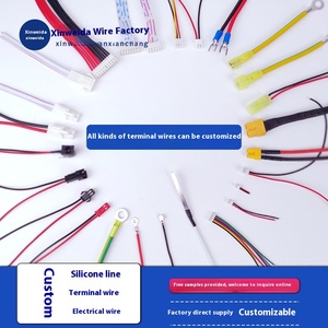 Usine directe <span class=keywords><strong>2</strong></span>.54 fil de borne bleu blanc Silicone Double faisceau pour borniers de câble électronique automobile - Product Image 3