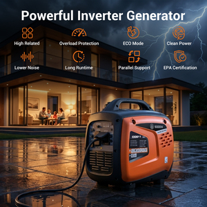 Generador Silencioso de 5000W 4KW para Todo el Hogar, Energía de Respaldo de Emergencia, Portátil, Certificado por la EPA, EDOG11 4KW - Product Image 2