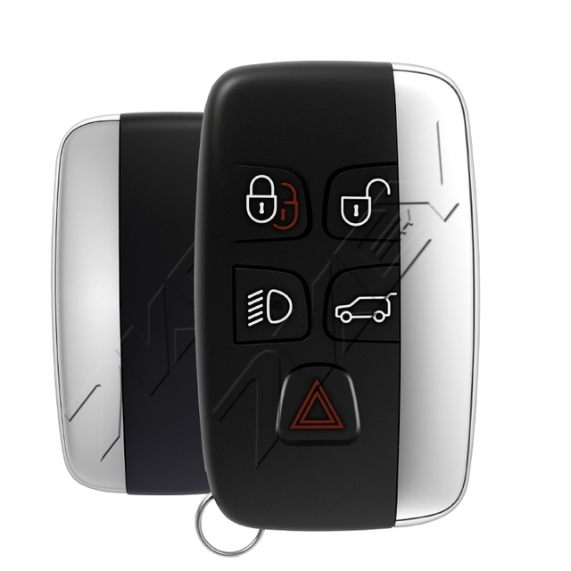 Replacement 5 Button Smart Key Fob Shell for Jaguar Land Rover No Key Blade