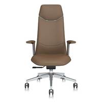 Chaise de bureau professionnelle de luxe, confortable, pivotante, inclinable et réglable en hauteur, en cuir
